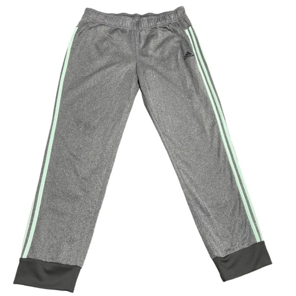 Adidas Men’s Gray XL Jogger Teal Stripes in EUC